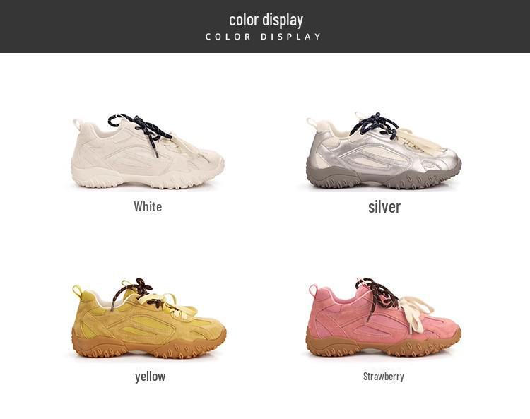 Trauben-Mamas Sommerstil Erhöhte Weichboden-Mesh-Sneaker