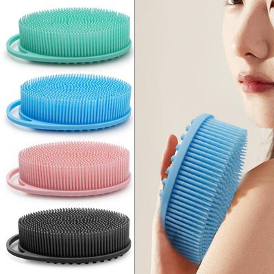 Silicone Skin Remover Tool Home Bath Brushes Shower Brush Scrubber Body Scrubber Set Bath Sponge