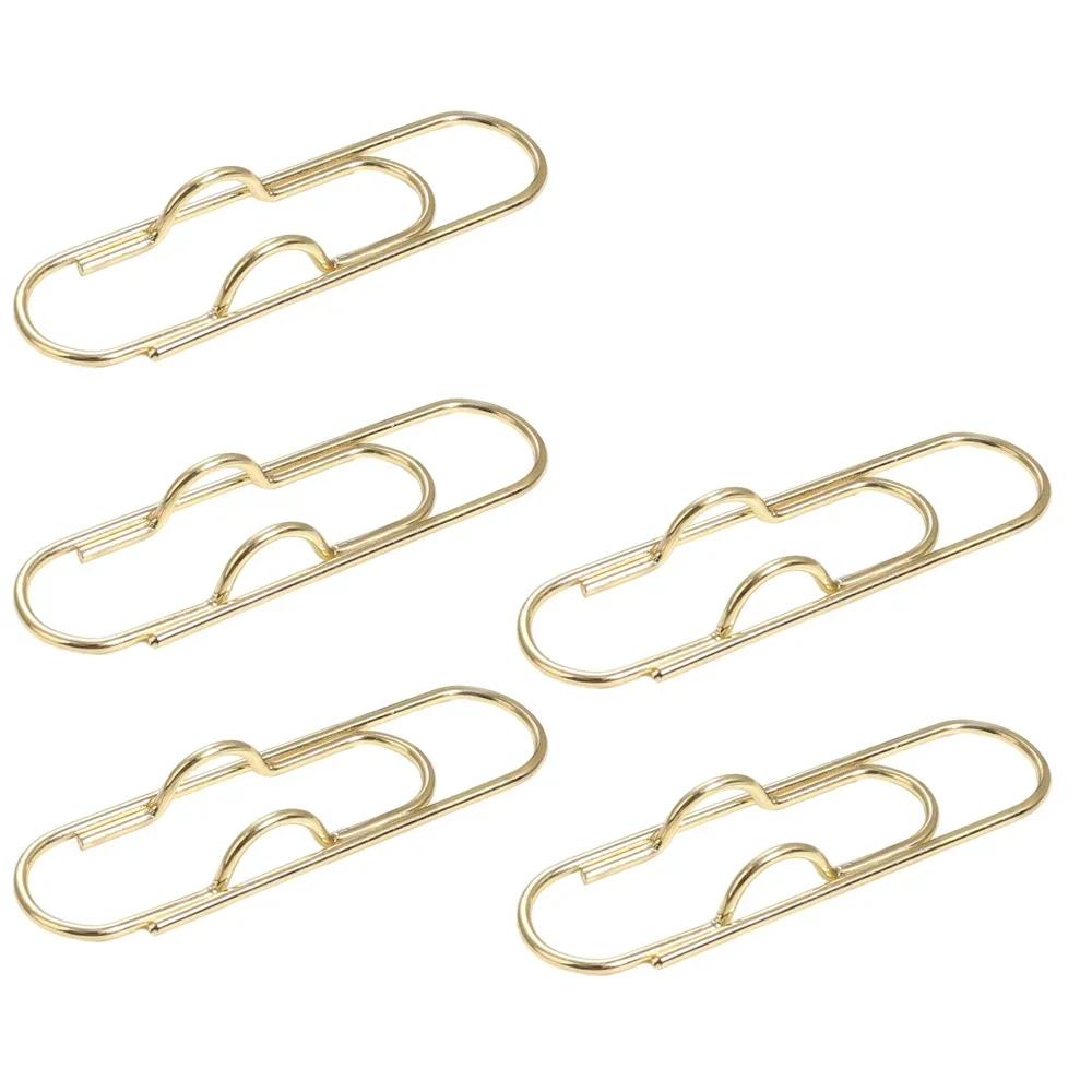 5-10pcs Metal Pen Holder Clips - Portable Paper Fixing Clips for Journals, Documents, Pictures & Pockets, Student & Office Tool