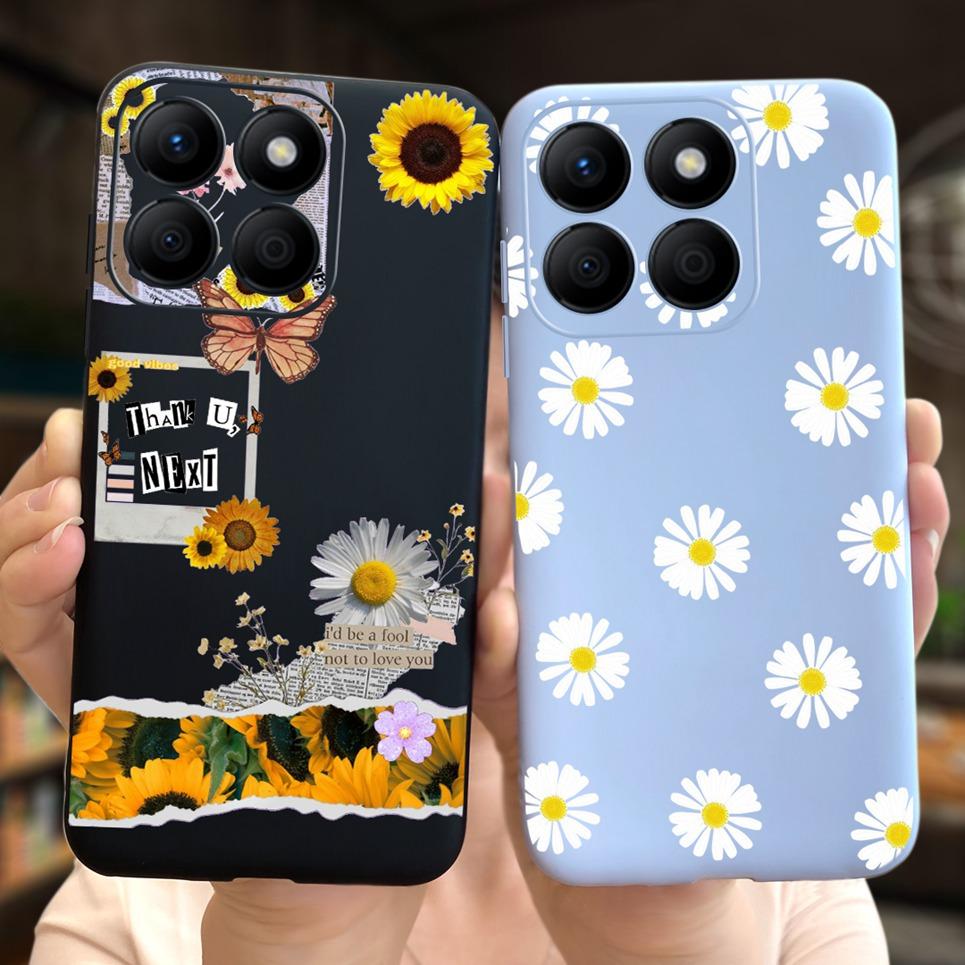Women Fashion Girly Phone Case For Huawei Honor X9b Honor X8b Coque Funda Flower Pattern Soft Silicone Funda HonorX9b 5G Coques