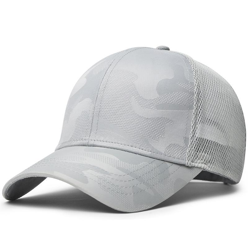 Big Head Men Quick Drying Camouflage Baseball Cap Large Size 63Cm Mesh Breathable Thin Trucker Caps Outdoor Sports Snap Cap