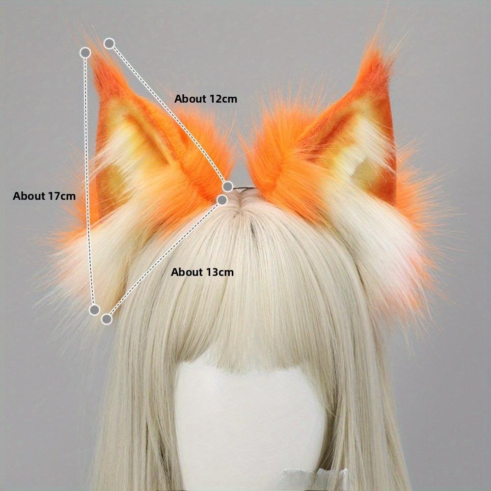 Handmade Quality Shines! Realistic Lynx Animal Ear Headpiece, Cute Plush Convention Cosplay Headband Accessory