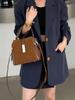 Women's Frosted Cowhide Handbag - 2025 Autumn/Winter Casual Versatile Large Capacity Shoulder & Crossbody Bag