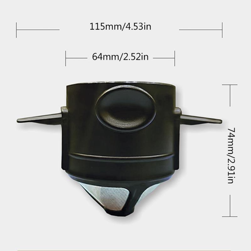 Foldable Coffee Filter Stainless Steel-Drip Coffee Tea-Holder Reusable Paperless-Pour over Coffee-Dripper Easy To Clean