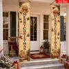 Banner for New Year 2pcs Vintage Polyester & Christmas