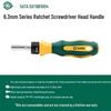 SATA 61004 Swivel Ratchet Screwdriver with Magnetic 6.3mm Handle