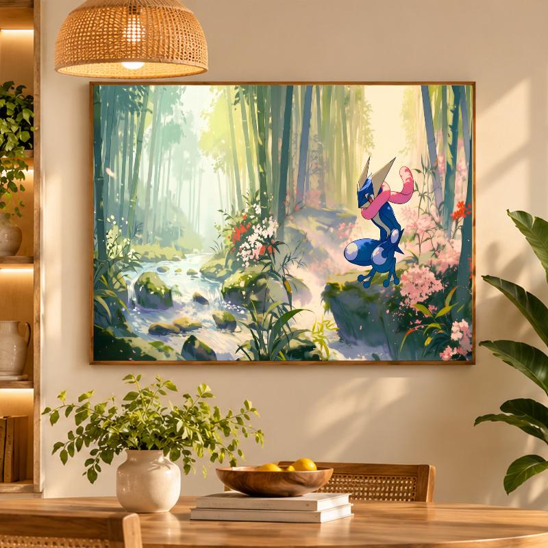 5D Diamond Painting Greninja DIY Full Drill Diamond Art Kit Home Decoration