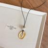 Korean ins style simple irregular geometric necklace female long style daily versatile neck chain accessories niche sweater chain