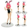 20-21cm Anime Figurine SPY×FAMILY Bunny Girl Police Uniform Anya Forger Action Model Pvc Toy Collection Desktop Accessories Gift
