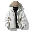 Men's White Duck Down Jacket Men's Winter New Outdoor Windproof Jacket 3-in-1 Cargo Jacket Jacket