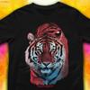 Tiger T Shirt Eyes Jungle Safari Spirit Wildcat GifT Vintage Washed Comfortable Homme Slightly Designer Clothes Graphic Casual
