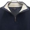 346 BROOKS BROTHERS Long sleeve Half zip sweater L Navy knit Men's Used