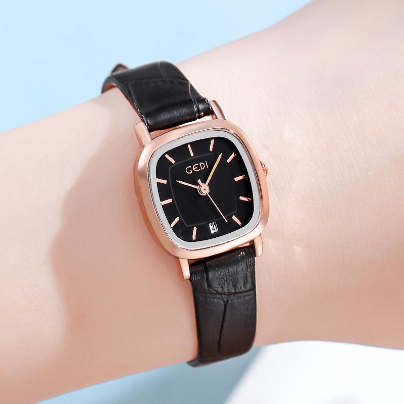 Watch Belt, Simple Temperament, Light Luxury, Small And Exquisite Women'S Square Watch, Support