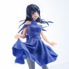 Sakurajima Mai Blue dress beautiful girl anime statue figure ornaments small gifts room decorations Articulated Detailed Movable Poseable Scale