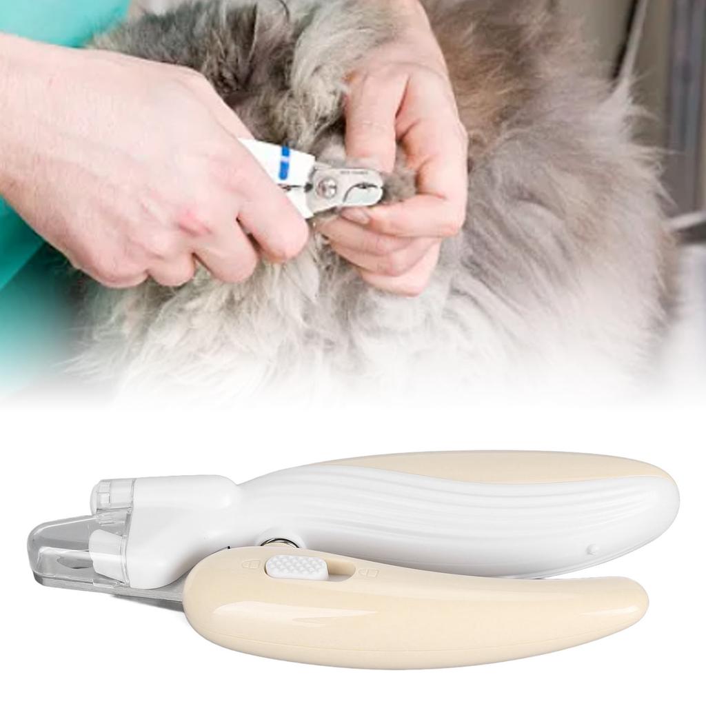 Pet Nail Clipper LED Light Pet Claw Trimmer Stainless Steel Dog Nail Clipper Ergonomic Handle Nail Clipper Trimmer