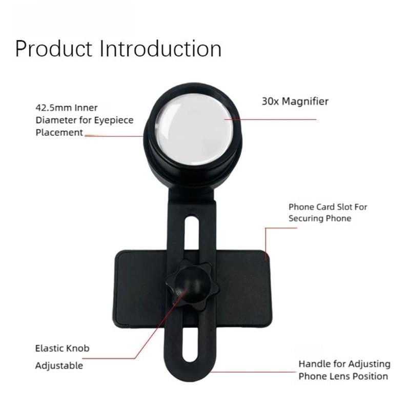 Stable Kirsite Construction Mobile Macro Magnifiers for Enhancing Longevities and Corrosion Proof in Photography
