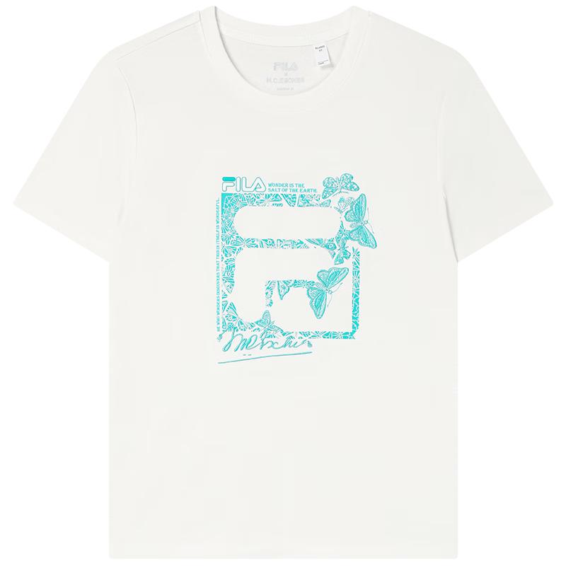 FILA Women s Embroidered Knit Short Sleeve T-Shirt M