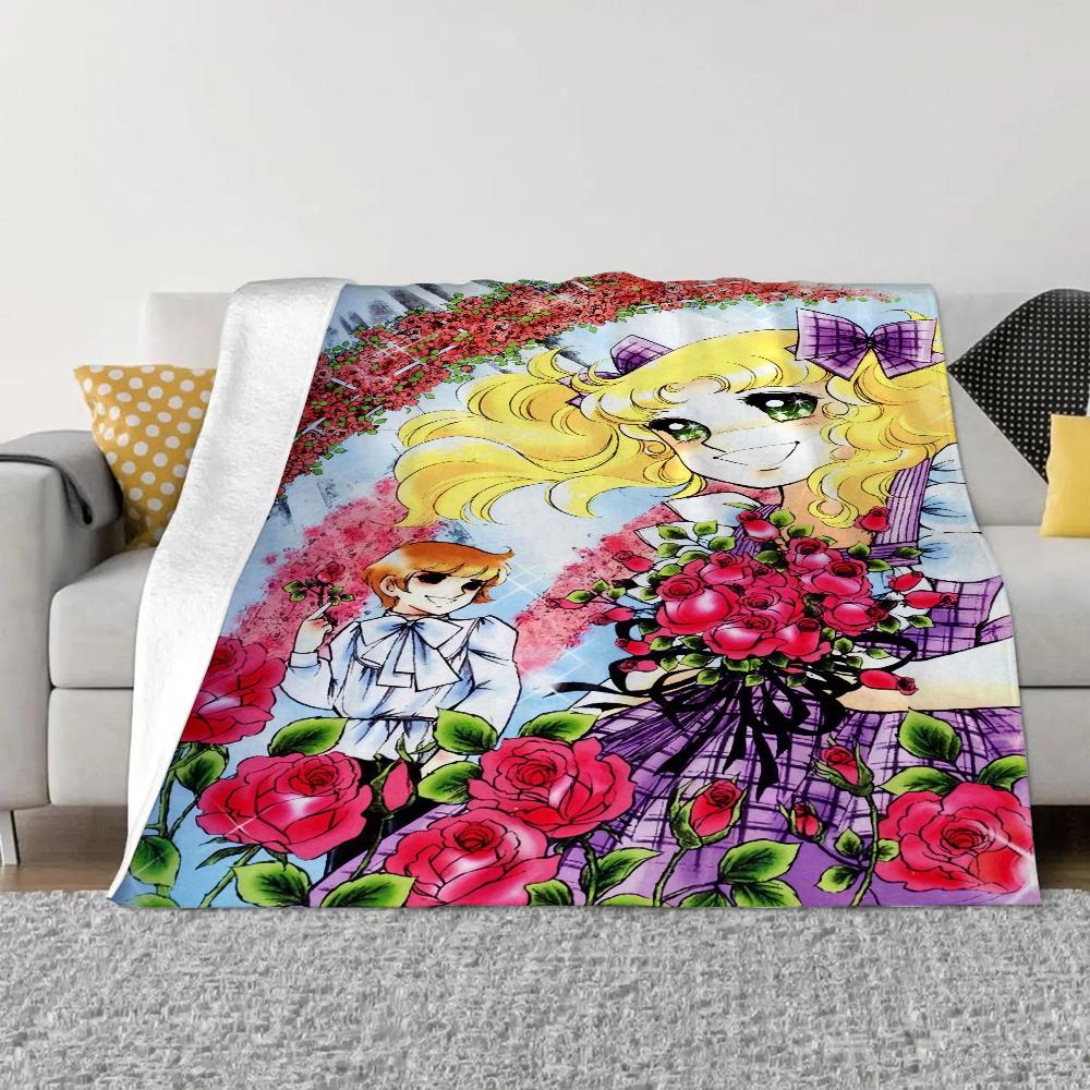 Candy Candy Throw Blanket Sofa Winter Home Interior Fluffy Soft Blankets King Size Knitted Plaid Microfiber Bedding Beach Towel