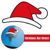 Car Creative Christmas Hat Sticker For Tesla Glass Window Decoration Stickers Car Accessories