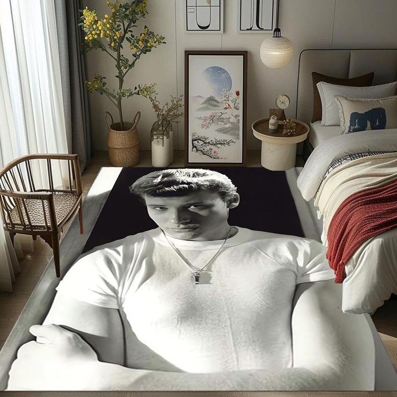Johnny Hallyday: Le Phénix carpet Living room and bedroom mats printing Art Protective pad Room