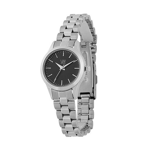 Lanjjeu La1255Bk Women'S Round Metal Watch