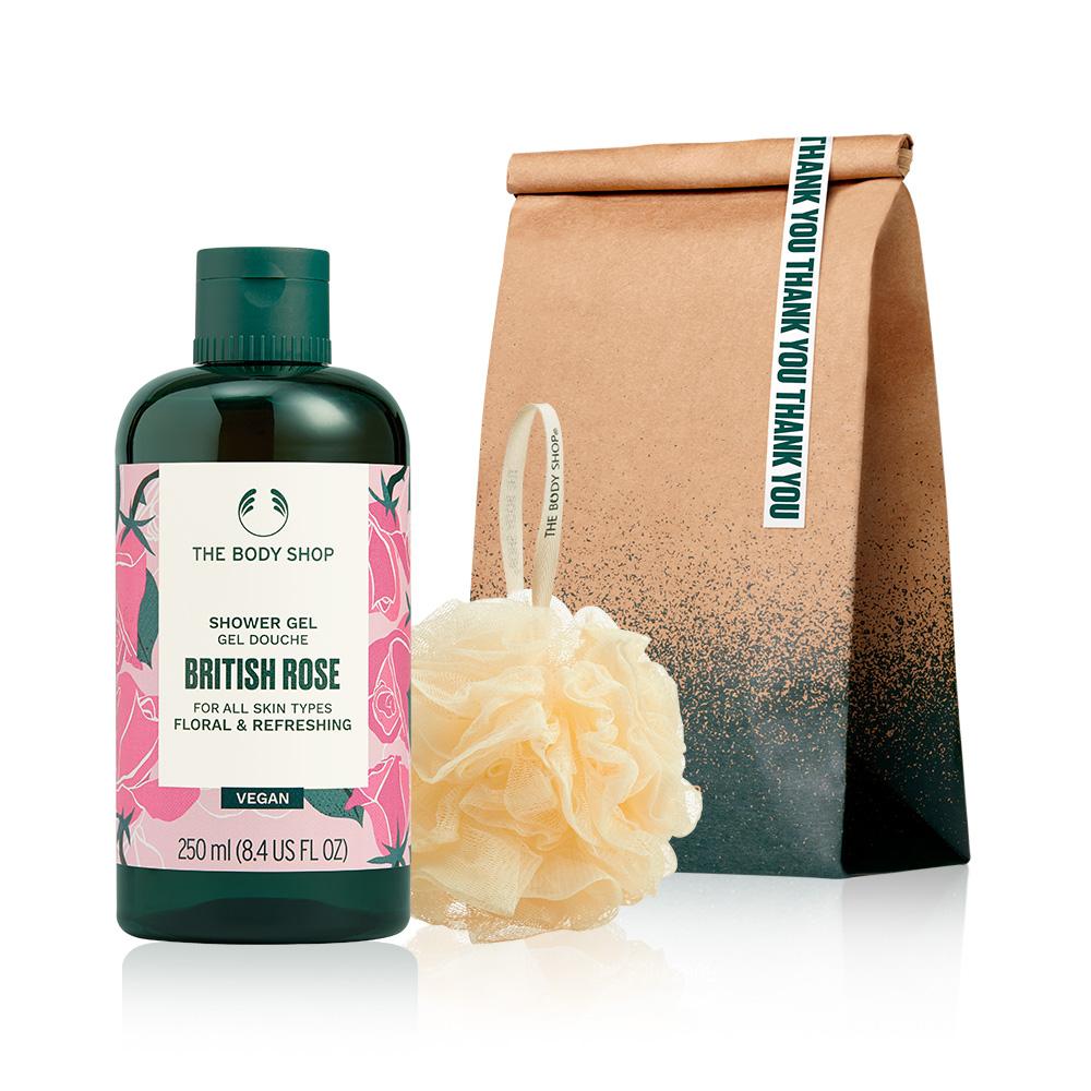 

[The Body Shop] Гель для душа и тела «Британская роза» 250 мл Подарочный набор (Сумка для покупок)