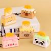Keychain Cartoon Pattern Fly-out Button Bread Design Portable Bag Suitcase Charm Schoolbag Accessory
