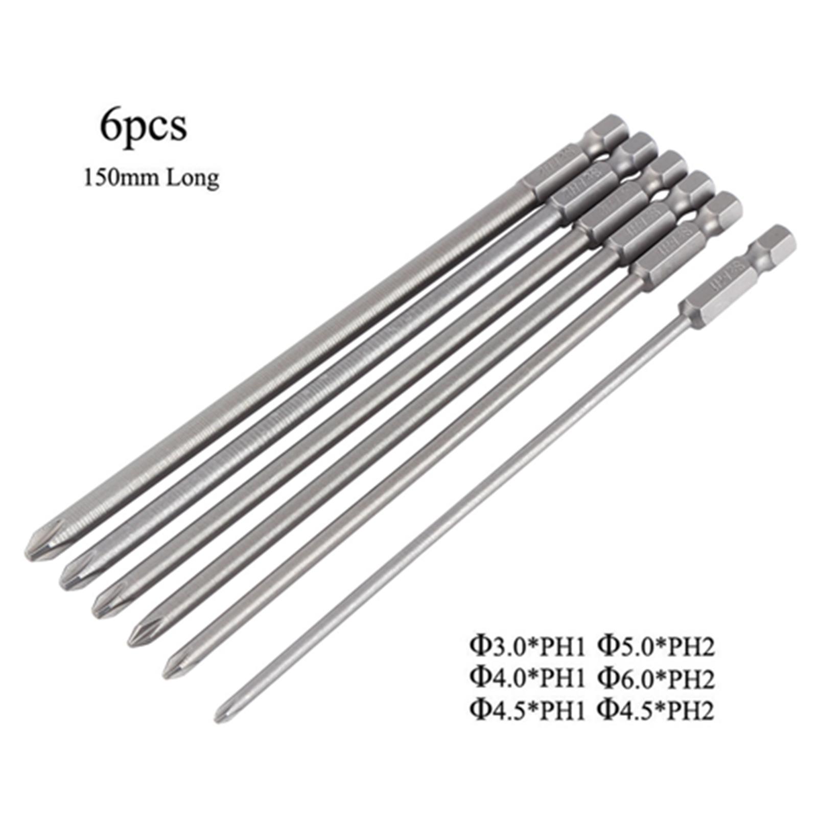 

Screwdriver Bit Heads Tool Screwdriver Bits Handle: 1/4-inch Steel 150mm Magnetic Screwdriver Bit Set Screwdriver Bit Heads Tool