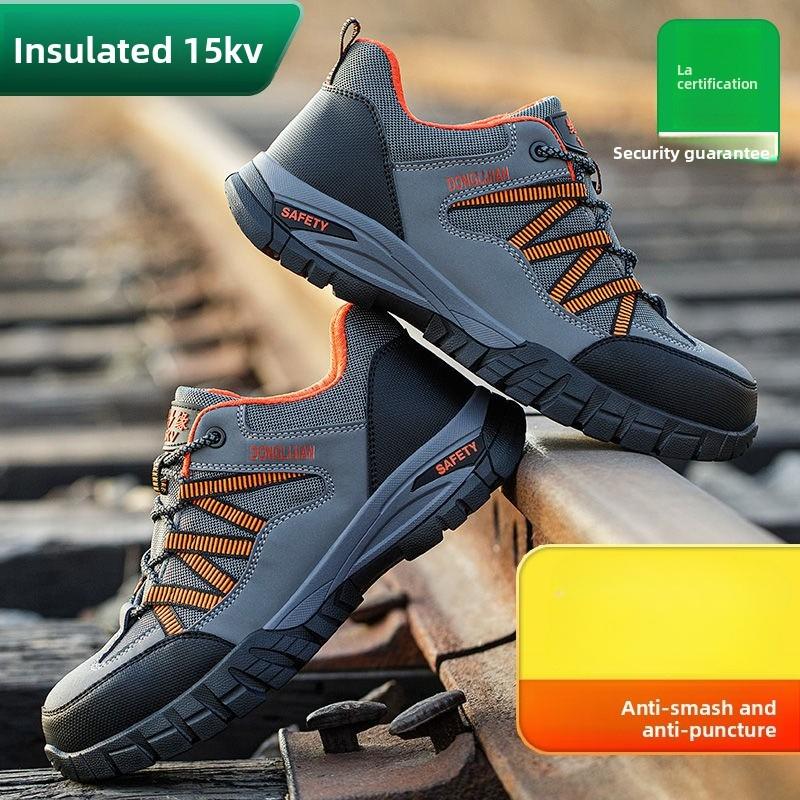 Anti Smashing Safety Shoes Waterproof Men's Work Shoes Lightweight Work Footwears Protection Steel Toe Shoes Anti-puncture