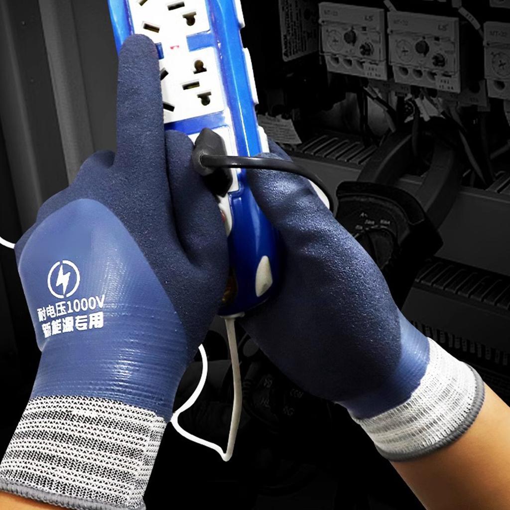 Insulated Electrician Gloves Rubber Voltage Resistant Electrician Gloves Work Gloves for Electricians Prevent Shock