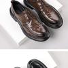 Men's British Style Business Leather Shoes - Comfortable, Versatile, Thick-Soled Formal Casual Footwear