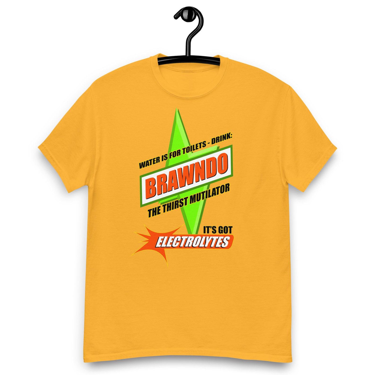 Idiocracy Movie - Water is for Toilets - Drink Brawndo The Thirst Mutilator T-Shirt 2XL