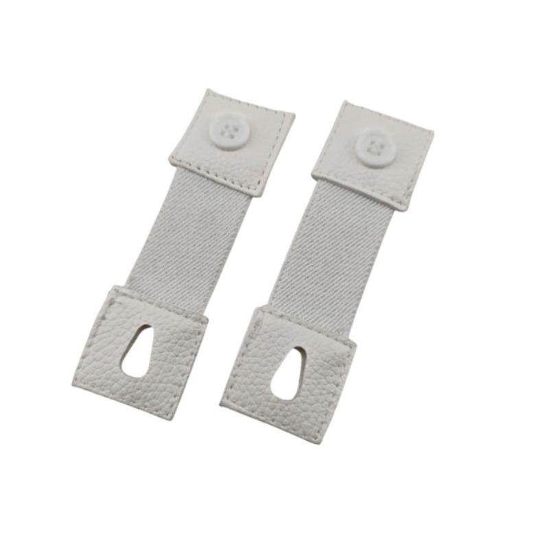 Adjustable Elastic Shirt Sleeve Bands with Non-Slip Cuff Holders -Fixed Button Closure for Men's Formal & Casual Attire