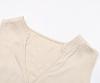 Solid Color A-Line Knee-Length Dress Women Sleeveless V Neck Summer