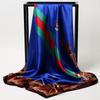 Chinese Style 90 * 90Cm Large Square Scarf Simulation Silk Scarf Scarf Shawl