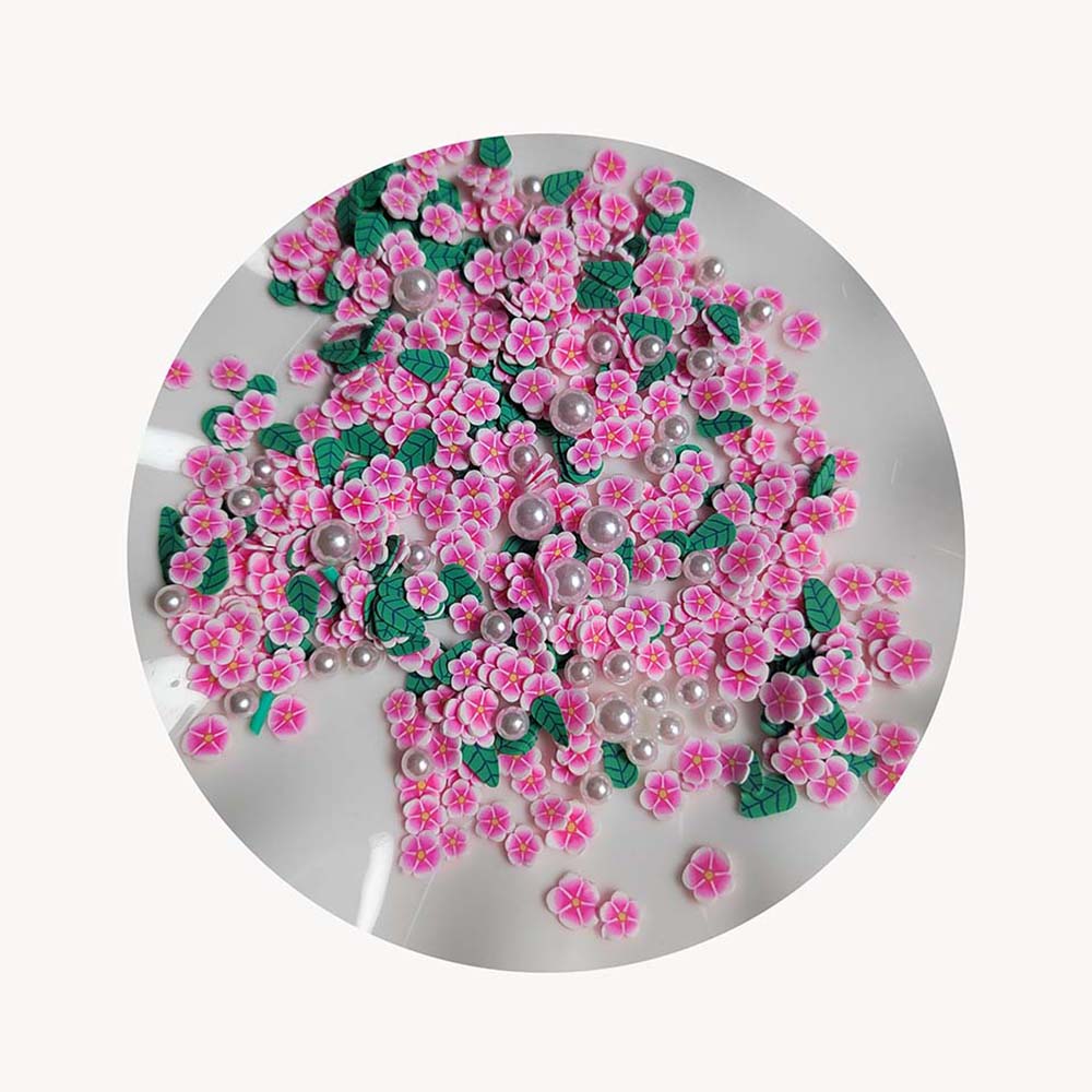 Kawaii Flower Clay Slices Polymer Hot Clay Sprinkles for Crafts DIY Making Nail Art Decorations Phone Deco
