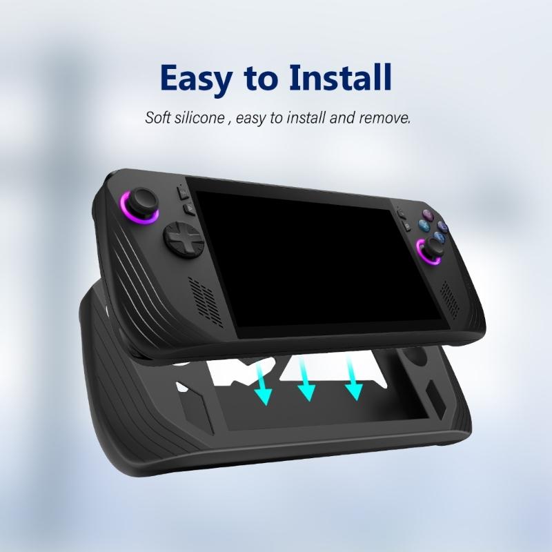 Soft Silicone Protective Case for Rog Gaming Handheld All Around Cover Case AntiScratch Comfort Silicone Case