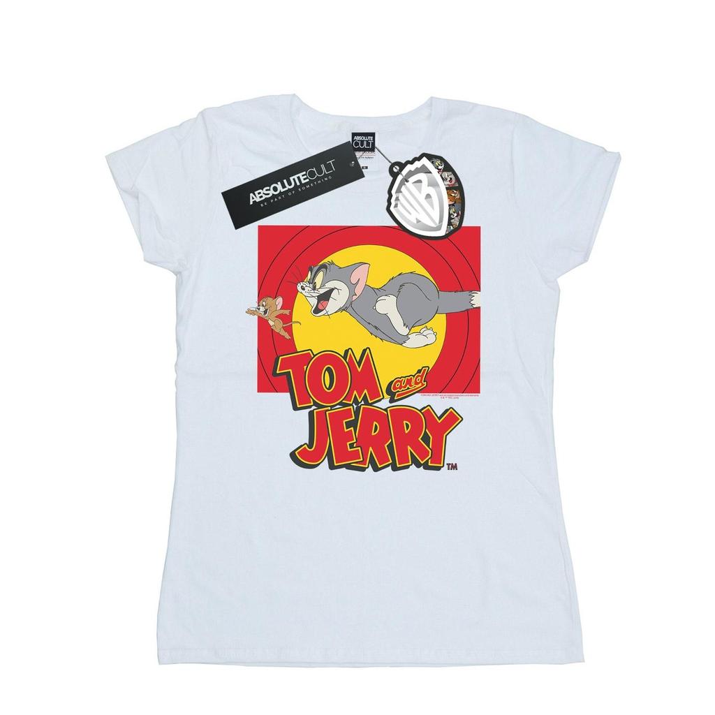 Tom And Jerry Womens/Ladies Chase Scene Cotton T-Shirt