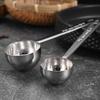 Stainless Steel Coffee Measuring Scoop Food Grade Multi Use Precise Markings for Home Baking Spice Measuring Use