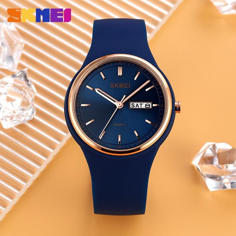 Quartz Watch Student Party Simple Fashion Watch Calendar Dial Exam Silent Waterproof Men's and Women's Watch