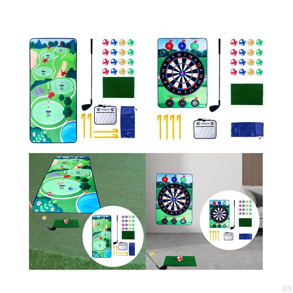 Children's Golf Activity Set with Hitting Mat for Ages 4-8