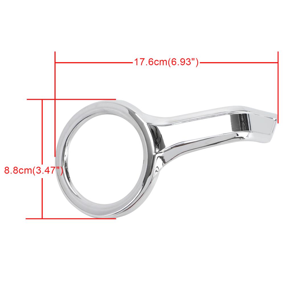 Chrome Fog Light Trim Rings Case for HONDA Goldwing GL1800 F6B 2018-2021