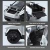 1:24 Remote Control Electric Door Cyber Pickup Exquisite Alloy Car Model Mecha-Style Light & Sound Metal Toy Ornament