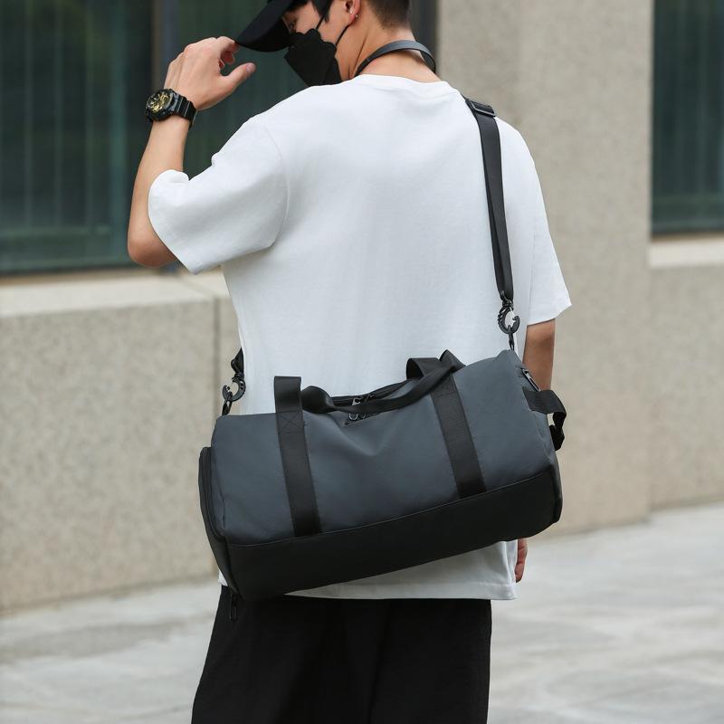 Couple Model Wet and Dry Fitness Bag Short-distance Outing and Playing with Shoes and Stool Travel Bag Can Be Used To Cover The Pull Rod