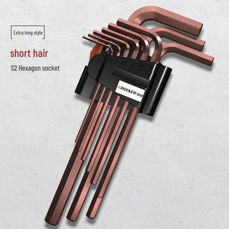 Zestaw kluczy sześciokątnych/śrubokrętów Green Forest S2