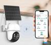 Solar-Powered PTZ WiFi Surveillance Camera with Low Power Consumption and Mobile Remote Access