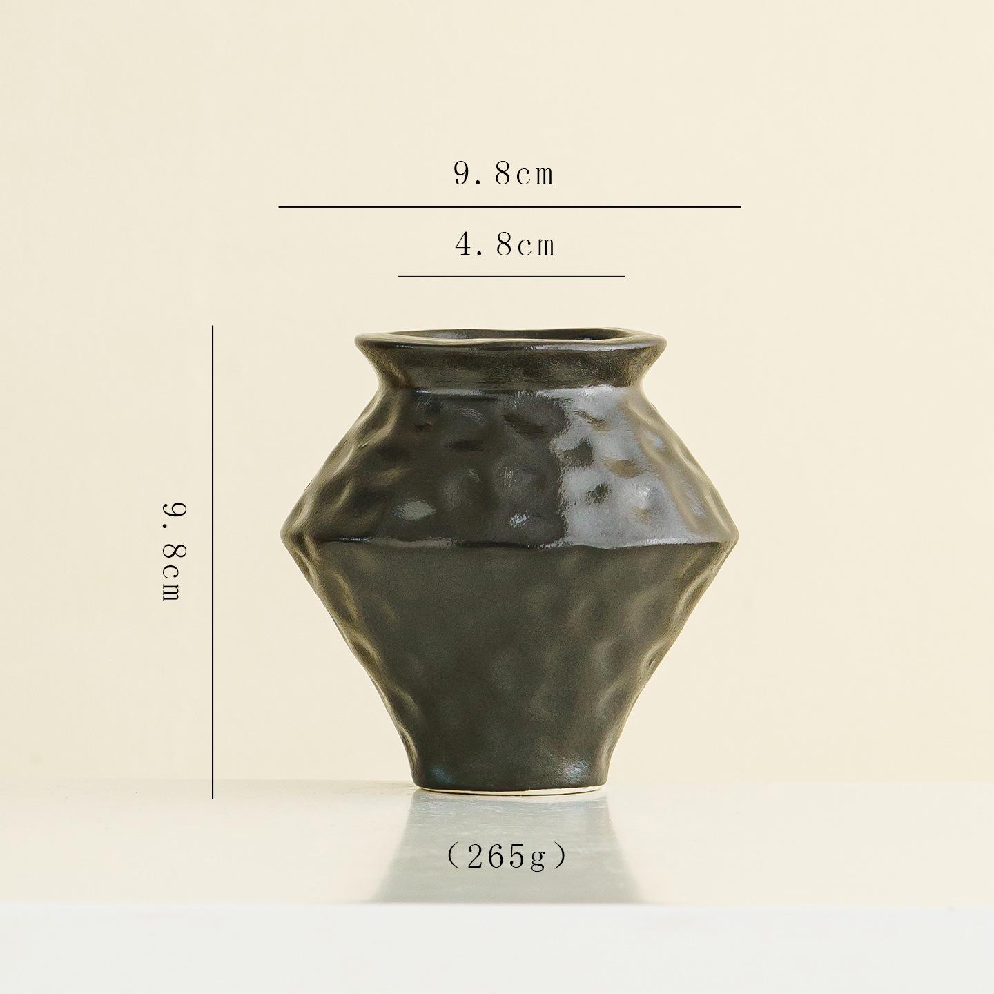 Modern Minimalist Ceramic Vase for Floral Arrangements - Chinese Style Decor for Dining Table & Living Room
