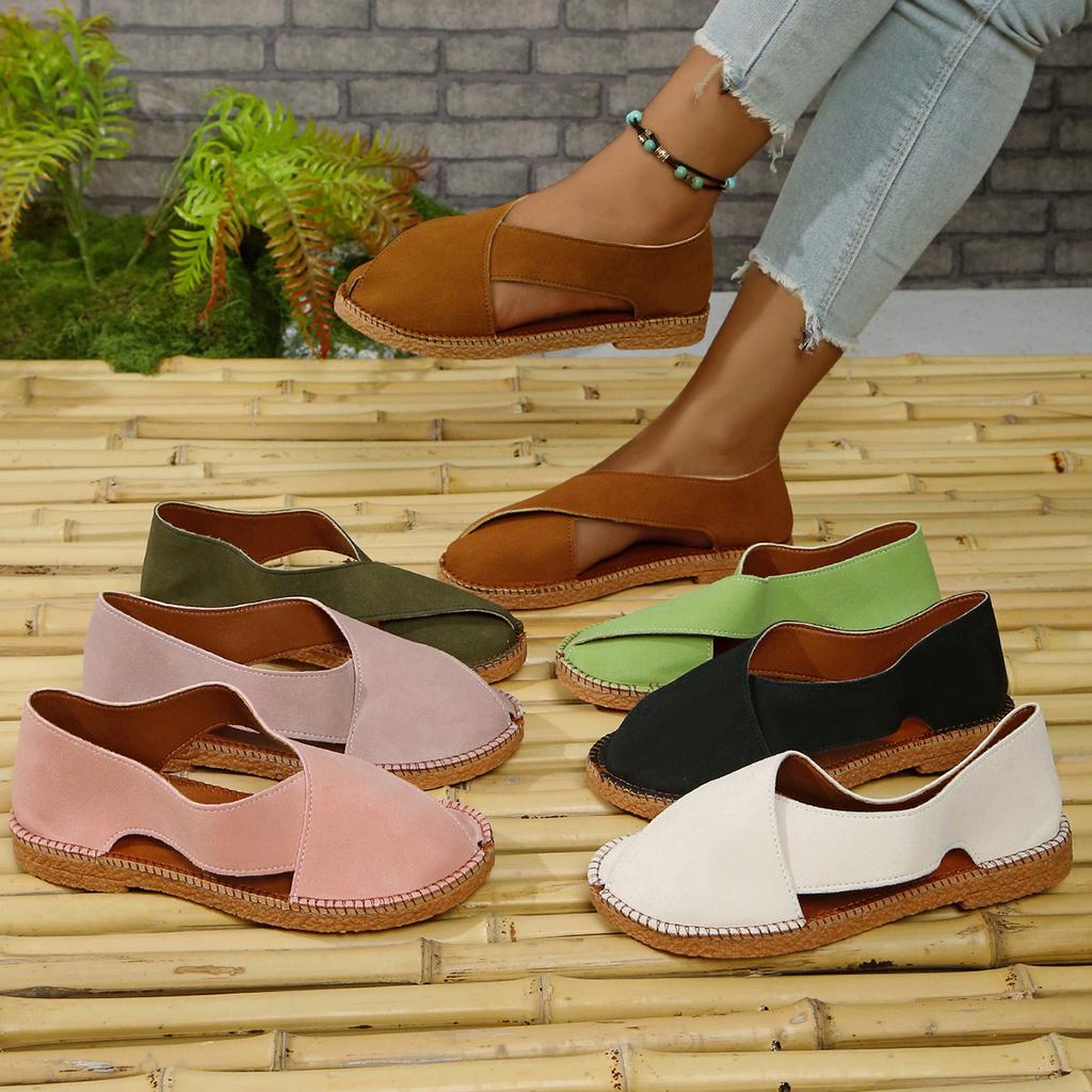 Fashion Women Sandals Casual Gladiator Shoes Women 2025 New Flat Low Heel Sandals Slip-on Summer Spring Comfortable Platform Shoes