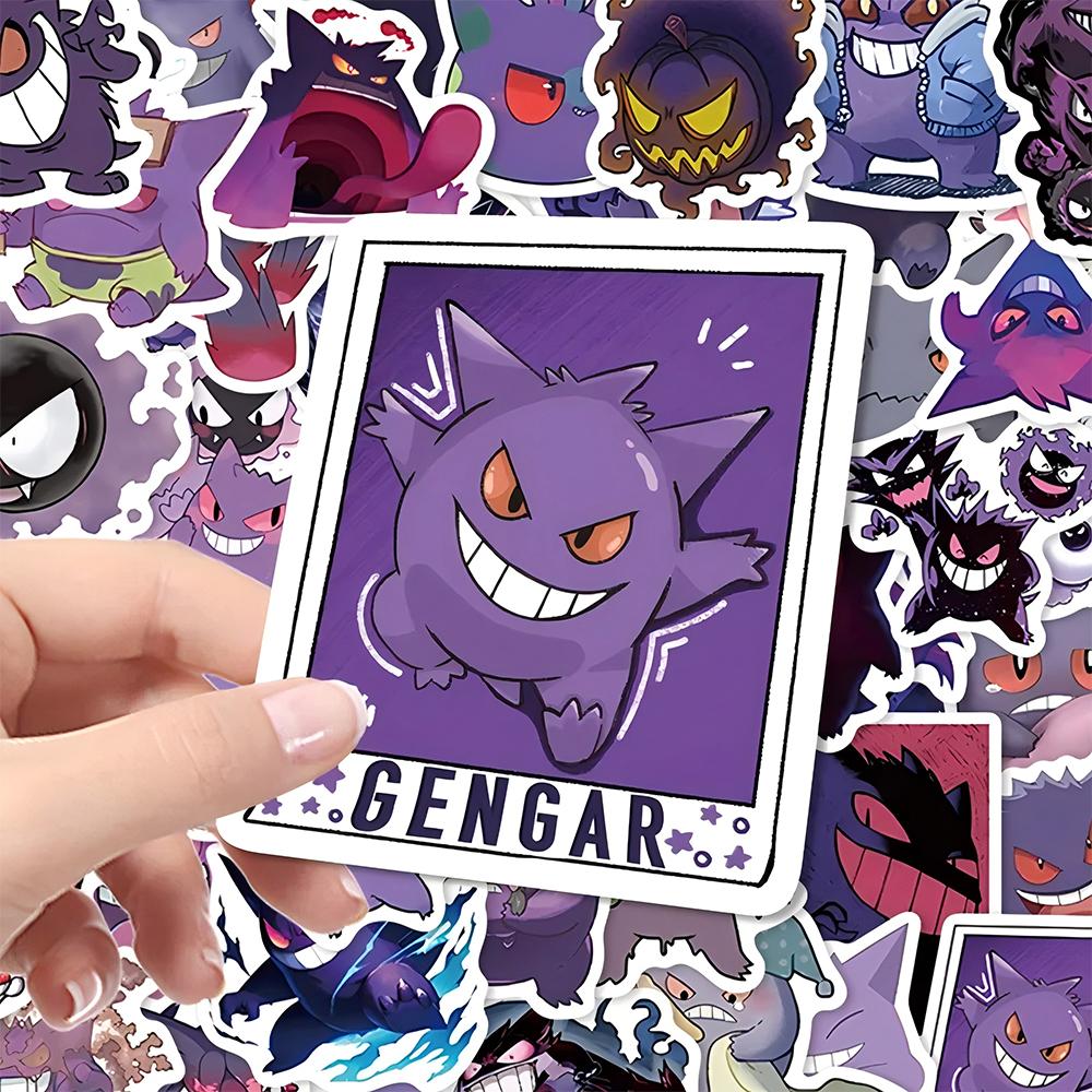 10/30/55PCS  Cute Gengar Anime Stickers Decal For Kid DIY Laptop Scrapbook Fridge Graffiti Funny Cartoon Sticker Toy Gift