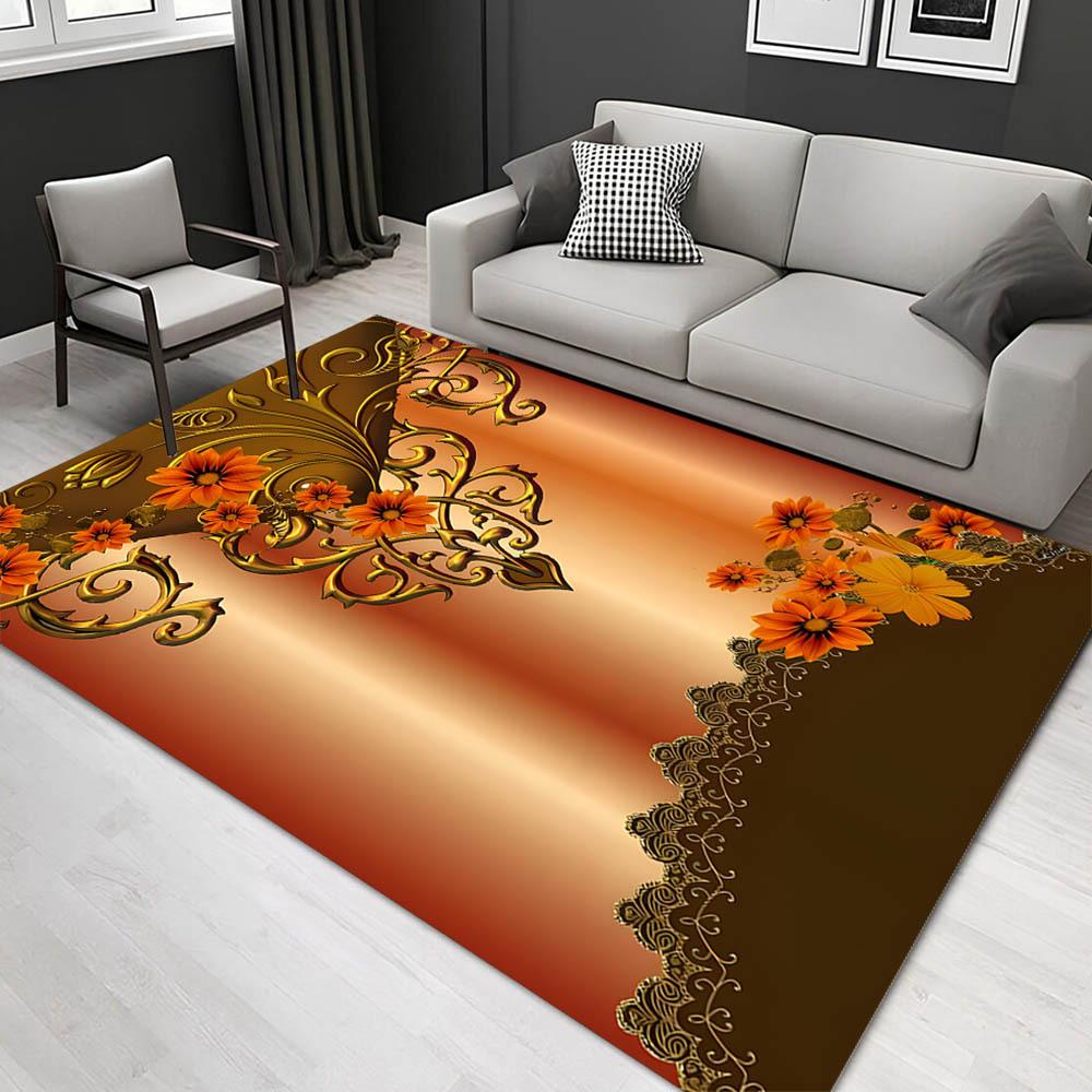 

1pc 1935092343 Pattern Carpet, Area Rug For Living Room Bedroom Room Bed Chair Laundry Entryway Corridor Yard Non-slip Outdoor Camping Rug F 60cm by 90cm